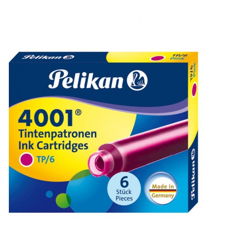 TP-6 - Refill per penna stilografica colore rosa - 6pz