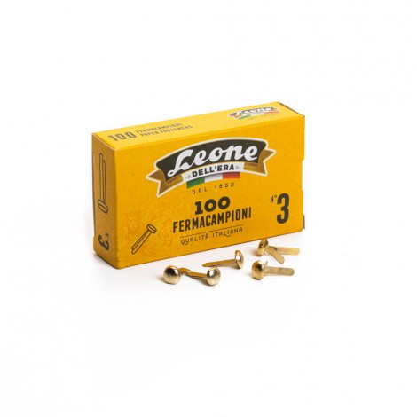 Astra – Fermacampioni – 100 fermacampioni ottonati 17mm, formato n.3 - 1pz