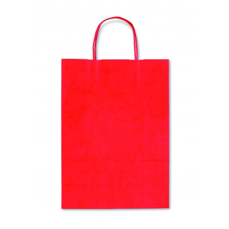 Allegra light – Borsa in carta kraft tinta unita, formato 36x41x12cm colore rosso