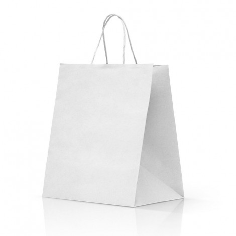Borsa Kraft da asporto 100gr 30x36,5x25cm colore bianco