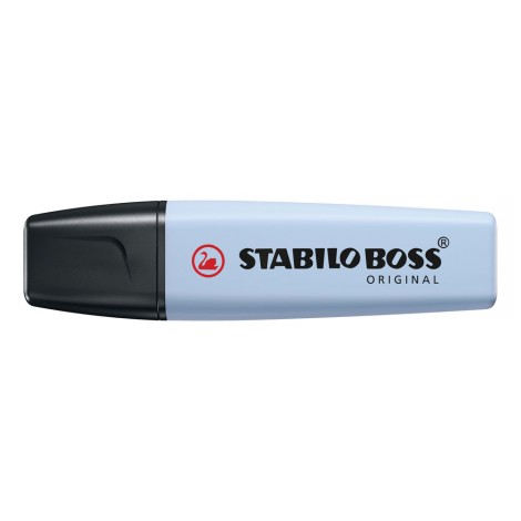 Stabilo Evidenziatore BOSS ORIGINAL Pastel, punta a scalpello, inchiostro a base d`acqua colore azzurro