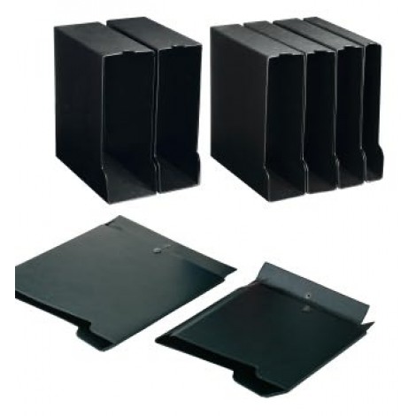 Sei Custodia per raccoglitori A4 in colpan dorso 10cm colore nero