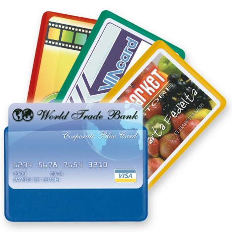Card 1 Color - Porta cards - Porta carte di credito in PVC, 1 tasca - Prezzo singolo, ord. minimo 100pz
