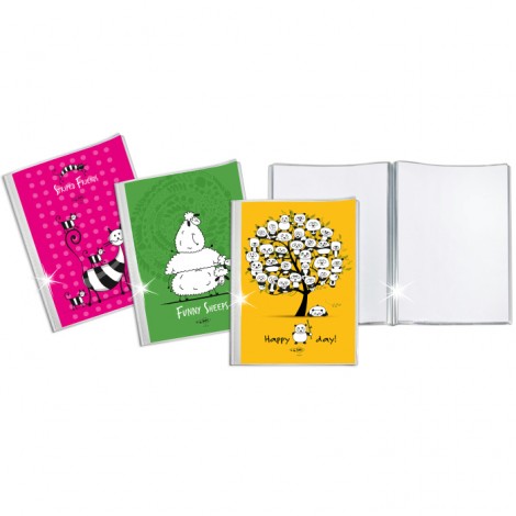 Portalistini personalizzabili Ace Comics in PPL con 20 buste, formato utile 22x30cm, finitura liscia - 1pz