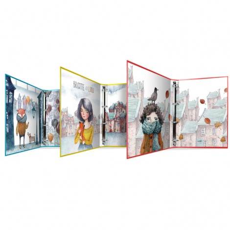 Raggio Sogni - Raccoglitore 4 anelli tondi da 30mm dorso 3,5 cm - 1pz