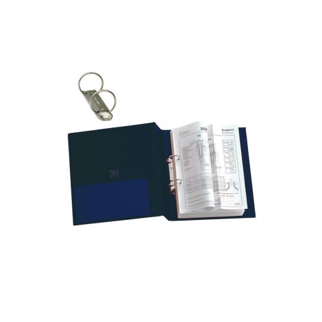Raccoglitori Stelvio A5 - 15x21cm d. 3cm blu - Raccoglitore a 2 anelli tondi da 25mm, 15X21cm - 1pz