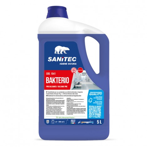 Disinfettante Sanitec Bakterio al pino balsamico lt.5 1541