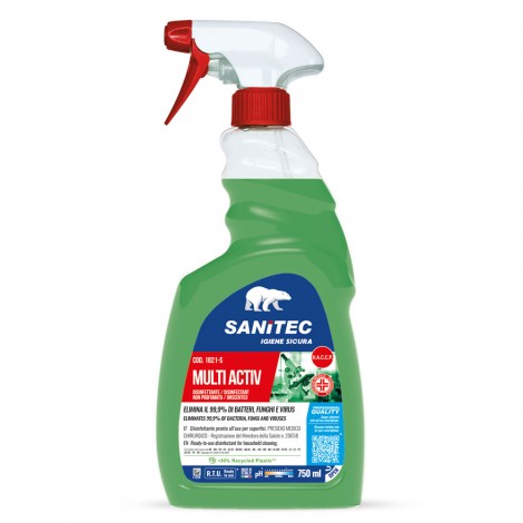 Detergente disinfettante Multi Activ per uso ambientale flacone da 750 ml