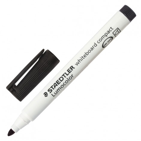 Staedtler Lumocolor Whiteboard - Marcatore per lavagne cancellabile a secco tratto 1-2mm colore nero  - Prezzo singolo, ord. minimo 10pz
