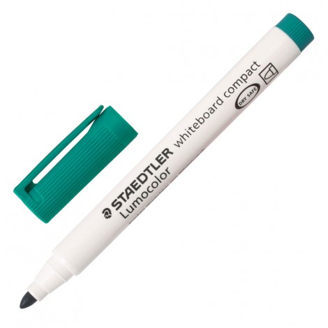 Staedtler Lumocolor Whiteboard – Marcatore per lavagne cancellabile a secco tratto 1-2mm colore verde - Prezzo singolo, ord. minimo 10pz