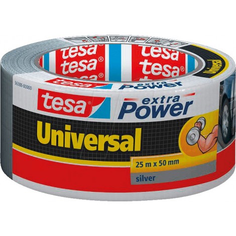 Extra Power Universal - Nastro adesivo rinforzato 25mm x 50m colore grigio - 1pz