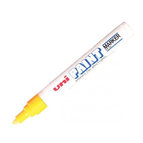 Paint PX20 - Marcatore permanente con inchiostro a vernice colore giallo - Prezzo singolo, ord. minimo 12pz