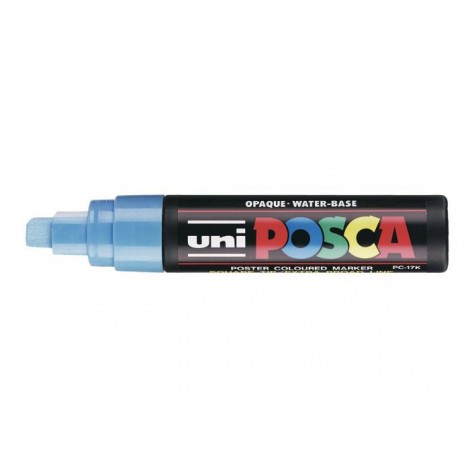 Paint PC17K - Marcatore permanente con inchiostro a base d`acqua pigmentato, punta 15mm colore azzurro - Prezzo singolo, ord. minimo 5pz
