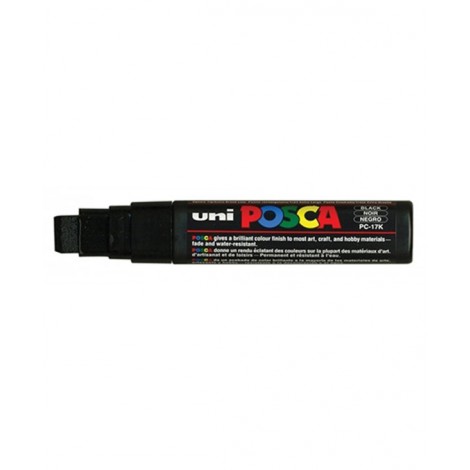Paint PC17K – Marcatore permanente con inchiostro a base d`acqua pigmentato, punta 15mm colore nero - Prezzo singolo, ord. minimo 5pz