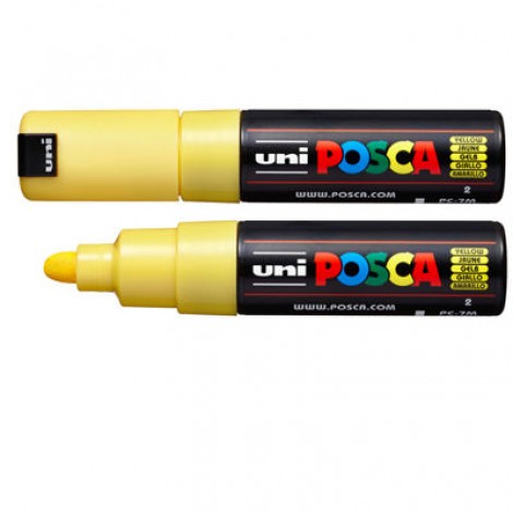 Paint PC17M – Marcatore permanente con inchiostro a base d`acqua pigmentato, punta 5,5mm colore giallo - Prezzo singolo, ord. minimo 6pz