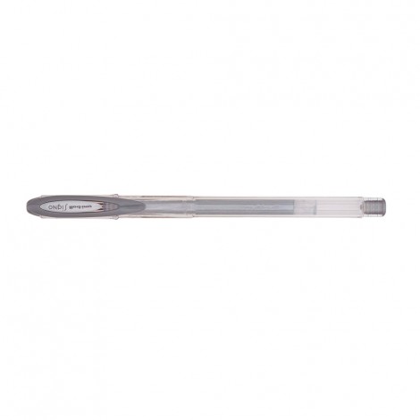 Signo - Penna a sfera con inchiostro in gel, gomma in silicone per cancellare e punta da 0.7mm colore argento - Prezzo singolo, ord. minimo 12pz