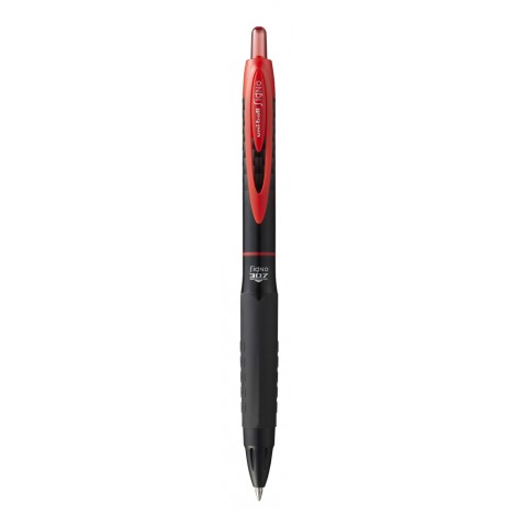 Signo 307 - Penna a scatto - Penna roller a scatto con inchiostro resistente ai solventi, fusto con grip in morbida gomma, punta da 0.7mm colore rosso - Prezzo singolo, ord. minimo 12pz