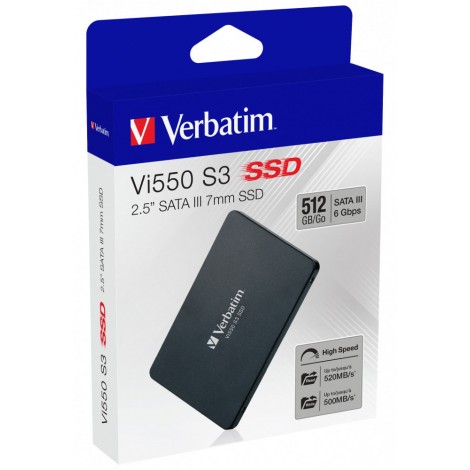 SSD VI550 interno 2.5" - 512GB  - SSD 512GB SATA III, velocita` di lettura fino a 520MB/s, velocita` di scrittura fino a 500MB/s, formato 2.5" - 1pz