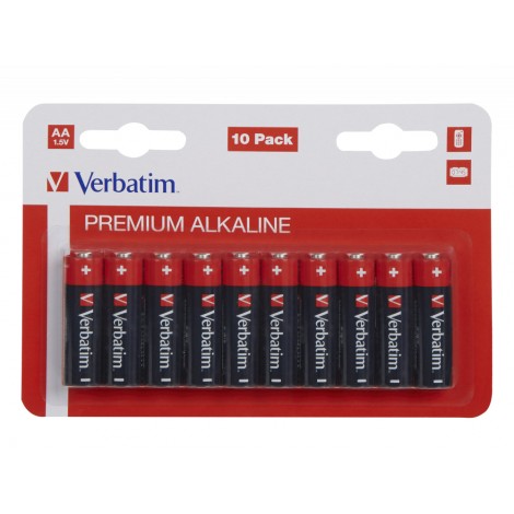 Batteria alcalina stilo LR6 Mignon AA 1.5V, in blister - 10pz