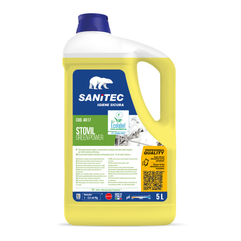 Sanitec Detergente Stovil Green Power tanica da 5 lt  4017