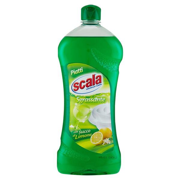 Detergente igienizzante e sgrassante per piatti Scala flacone da 750 ml