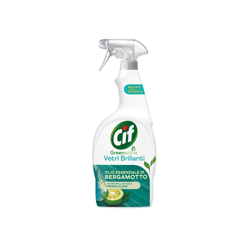 Cif spray vetri brillanti olio essenziali di bergamotto da 650 ml