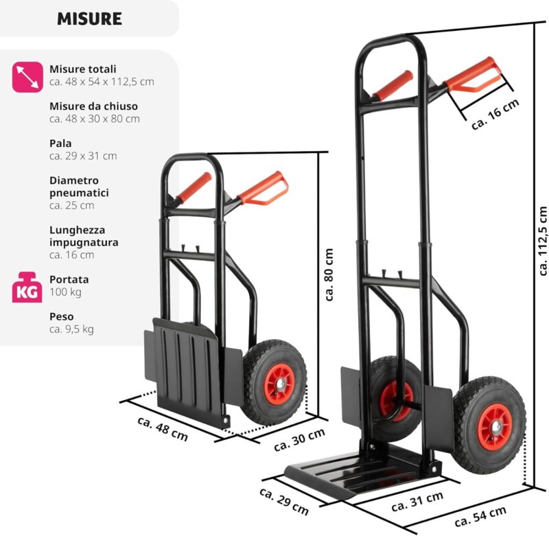 Carrello di trasporto porta pacchi in acciaio per carichi pesanti -  C92CARTEC - immagine 2