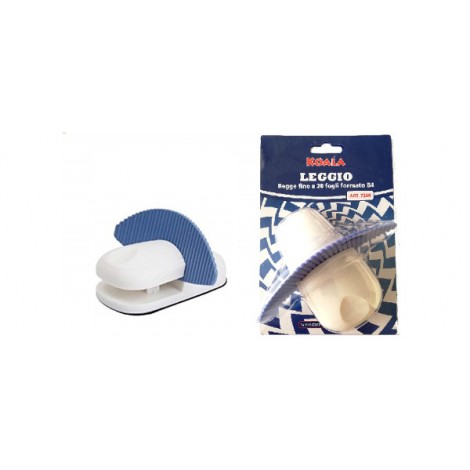 Koala Leggio realizzato in ABS con chiusura a molla, regge fino a 20 fogli - 1pz