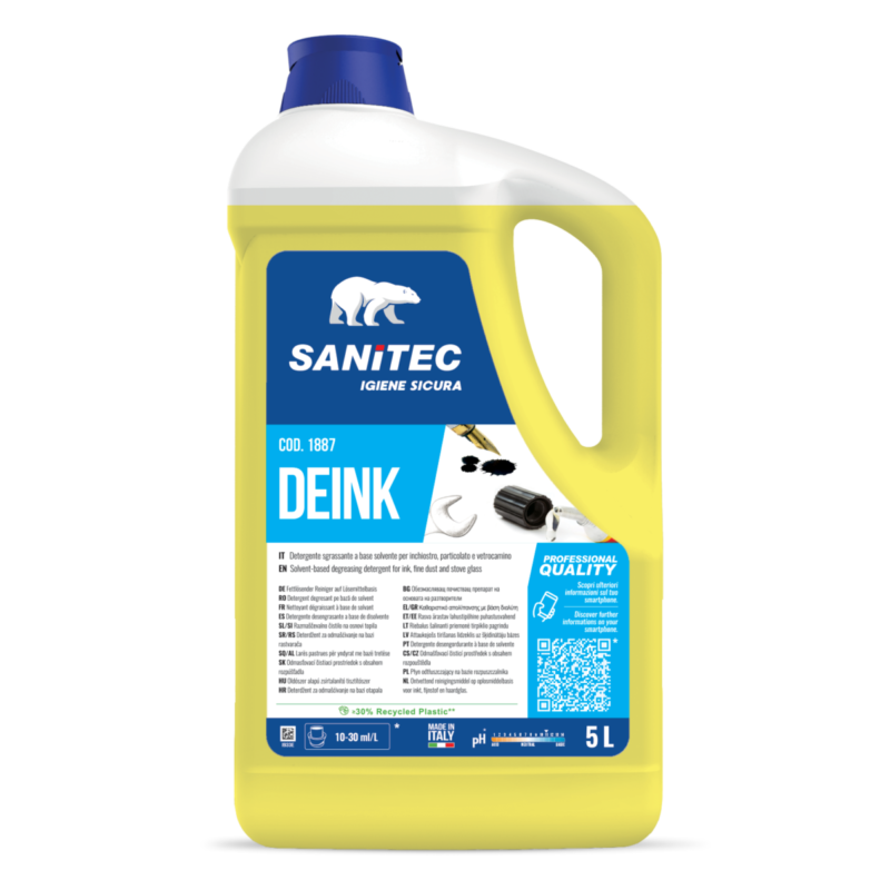 Detergente De Ink per inchiostro multiuso tanica da 5 lt