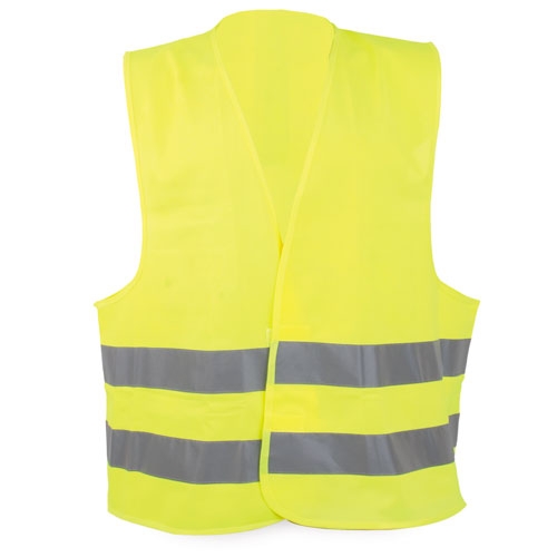 Gilet ad alta visibilità colore giallo fluo taglia unica