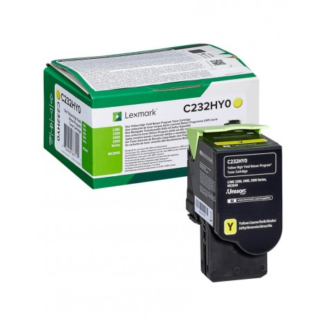 C232HY0 Toner giallo per Lexmark C 2325DW (6.000pg) 1pz