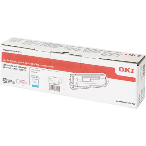 46861307 toner ciano per Oki C 834 (10.000pg) 1pz