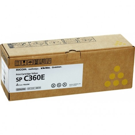 408191 Toner giallo per Ricoh SP C360DNW (900pg) 1pz
