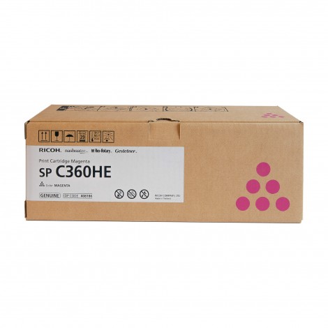 408186 Toner magenta per Ricoh SP C360DNW (3.000pg) 1pz