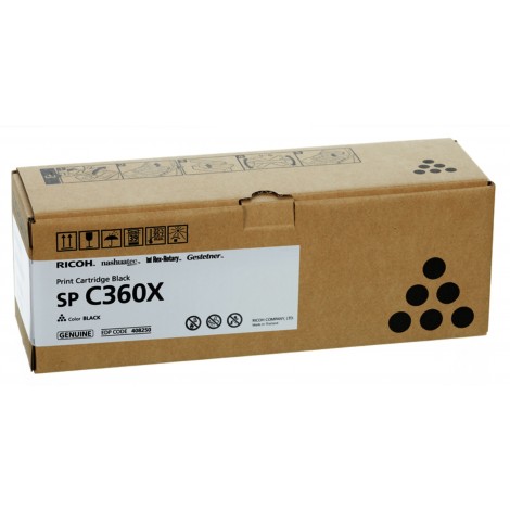 408250 Toner nero per Ricoh SP C361SFNW (7.000pg) 1pz