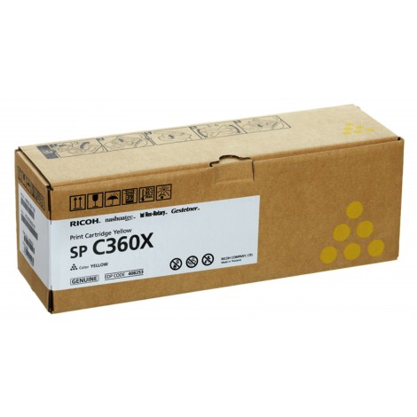 408253 Toner giallo per Ricoh SP C361SFNW (6.000pg) 1pz