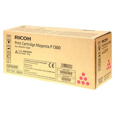408316 Toner magenta per Ricoh P C600 (12.000pg) 1pz