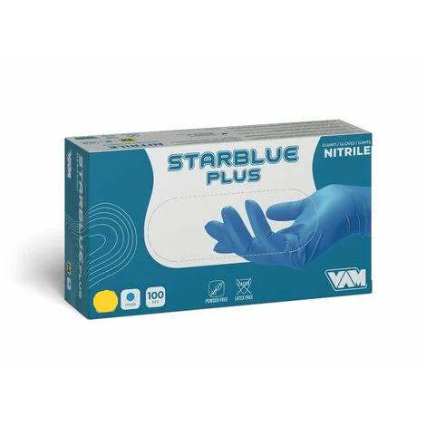 Starblue guanti monouso in nitrile scatola pz.100 Taglia S