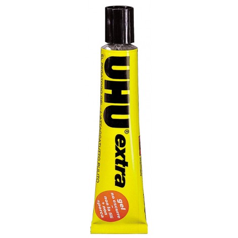 UHU Extra - Adesivo istantaneo universale - Colla attaccatutto extra - Prezzo singolo, ord. minimo 20pz