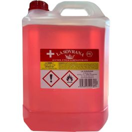 Alcool etilico denaturato 90° tanica da 5lt  - la sovrana    C92ALC905