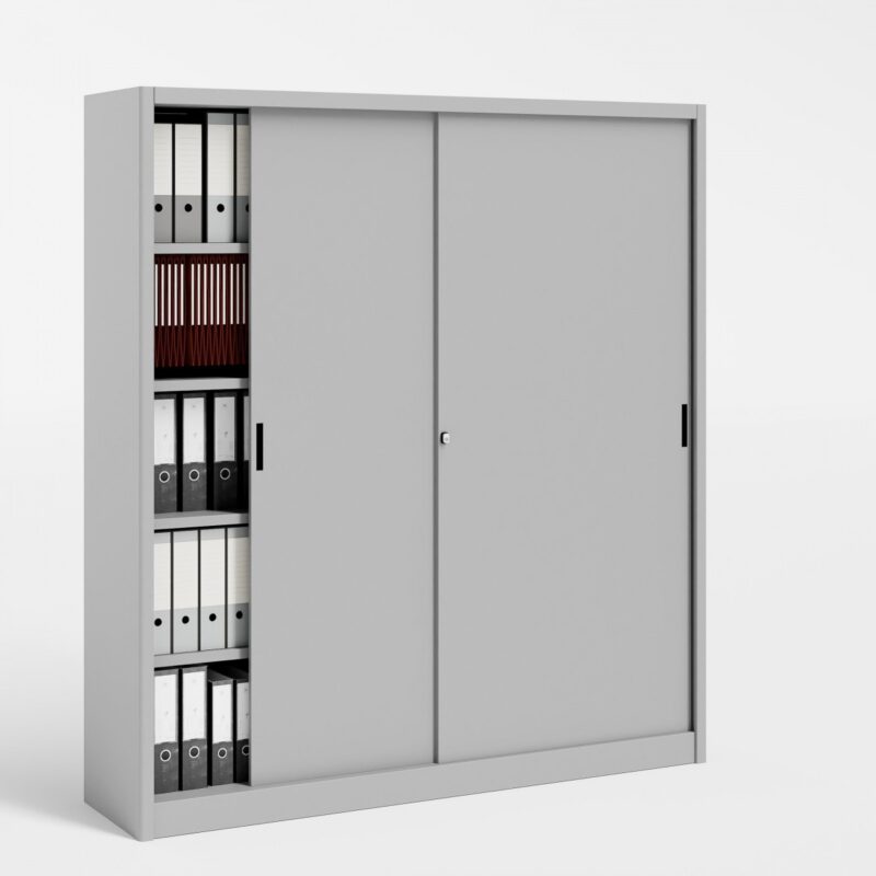 Armadio in metallo con ante scorrevoli cm. 120X60X200H