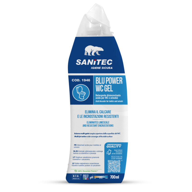 Detergente Blu Power WC gel disincrostante flacone da 700 ml