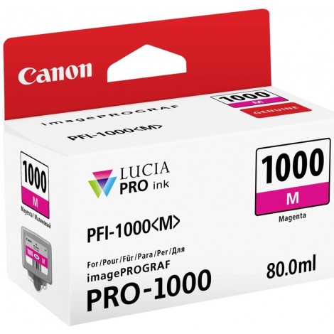 PFI1000 serbatoio magenta per Canon IMAGEPROGRAF PRO 1000 (80ml) 1pz