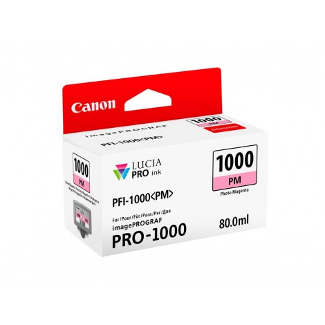 PFI1000 serbatoio magenta foto per Canon IMAGEPROGRAF PRO 1000 (80ml) 1pz
