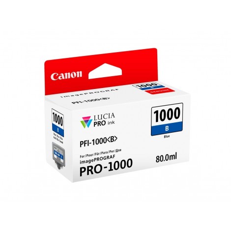 PFI1000 serbatoio blu per Canon IMAGEPROGRAF PRO 1000 (80ml) 1pz