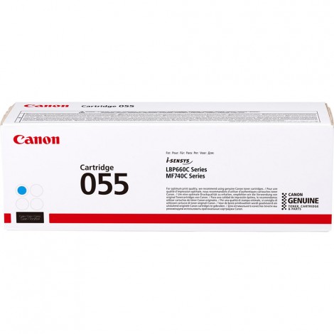 055 Toner ciano per Canon I-SENSYS LBP 660 (2.100pg) 1pz