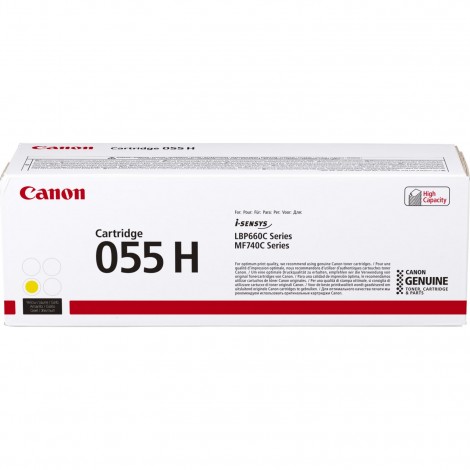 055H Toner giallo per Canon I-SENSYS LBP 660 (5.900pg) 1pz