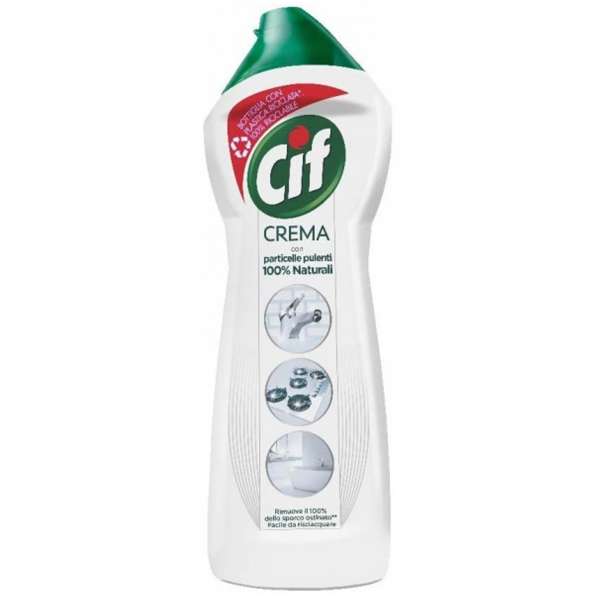 Cif crema con particelle pulenti 100% naturale flacone da 500 ml