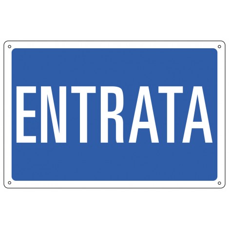 Cartelli segnalatori – Cartello "Entrata" 30x20cm - 1pz