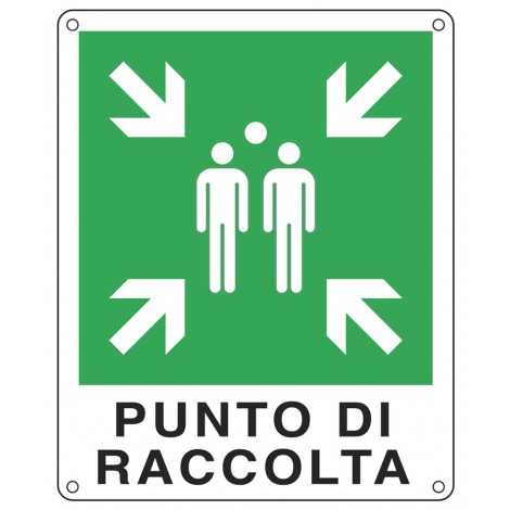 Cartelli Segnalatori - Cartello "Punto di raccolta" 25x31cm - 1pz